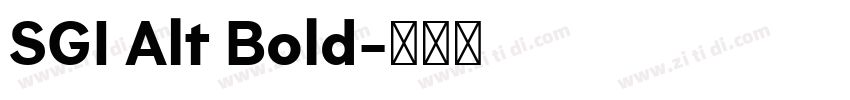 SGI Alt Bold字体转换